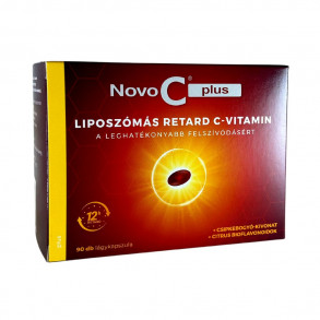 NOVO C PLUS LIPOSZÓMÁLIS C-VITAMIN CSIPKEBOGYÓ KIVONATTAL ÉS CITRUS BIOFLAVONOIDOKKAL - 90X